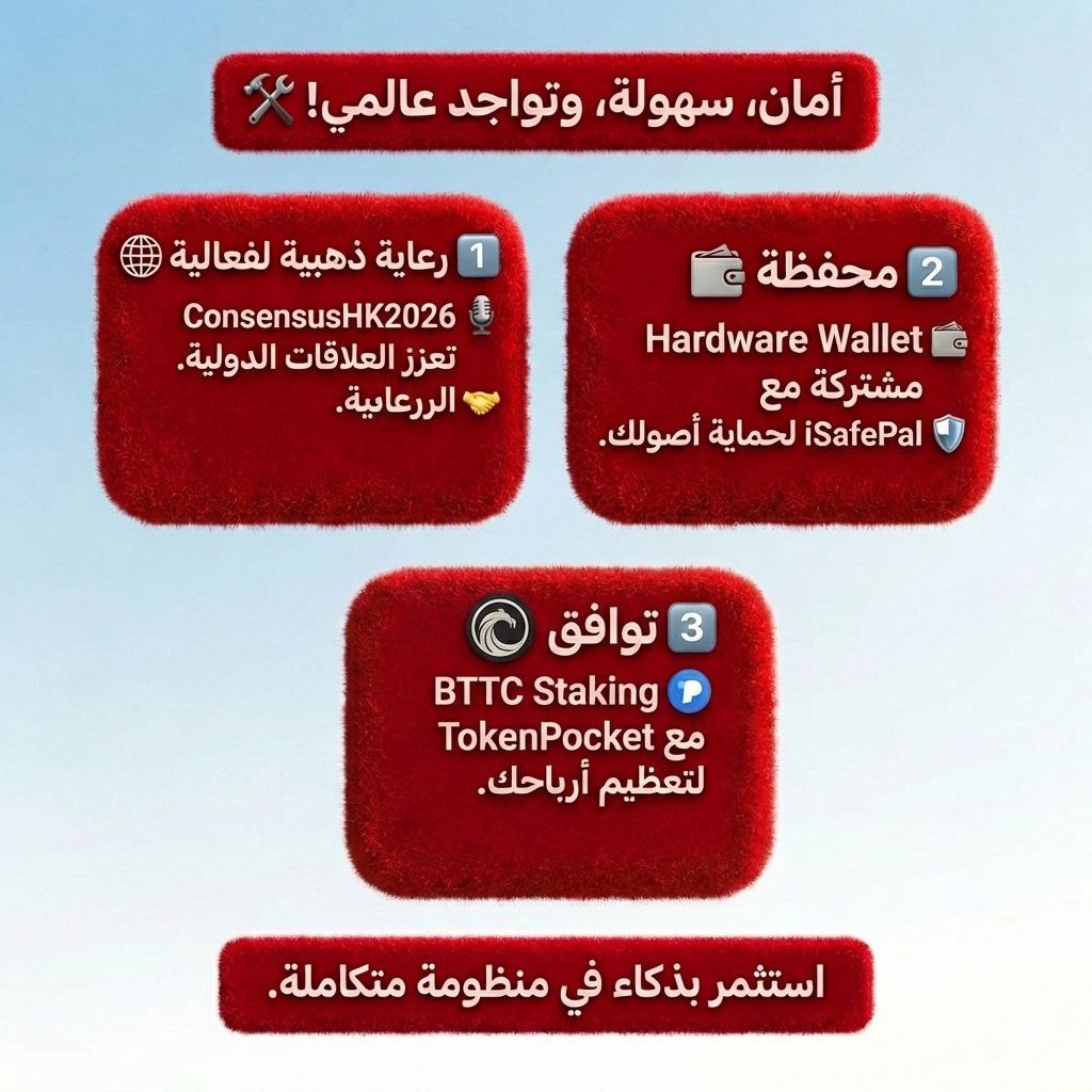 LOGYBTC's tweet photo. تطورات منظومة #TRON للأسبوع الماضي:
• رعاية ذهبية لفعالية ConsensusHK2026 تعزز العلاقات الدولية.
• محفظة Hardware Wallet مشتركة مع @safepal لحماية أصولك.
• توافق BTTC Staking مع TokenPocket لتعظيم أرباحك.
استثمر بذكاء في منظومة متكاملة.
#TRON
#TRONGlobalFriends
#trx https://t.co/nyxjYtz9At