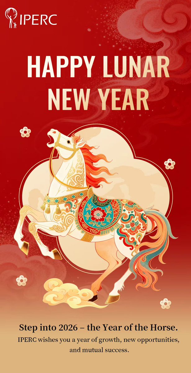 IPERC4's tweet image. 🐎✨ Happy Lunar New Year!

As we step into 2026 — the Year of the Horse —
IPERC wishes our partners, students, and families a year of growth, opportunity, and shared success.
Let’s move forward with momentum and purpose. 🌟

#LunarNewYear #YearOfTheHorse #IPERC