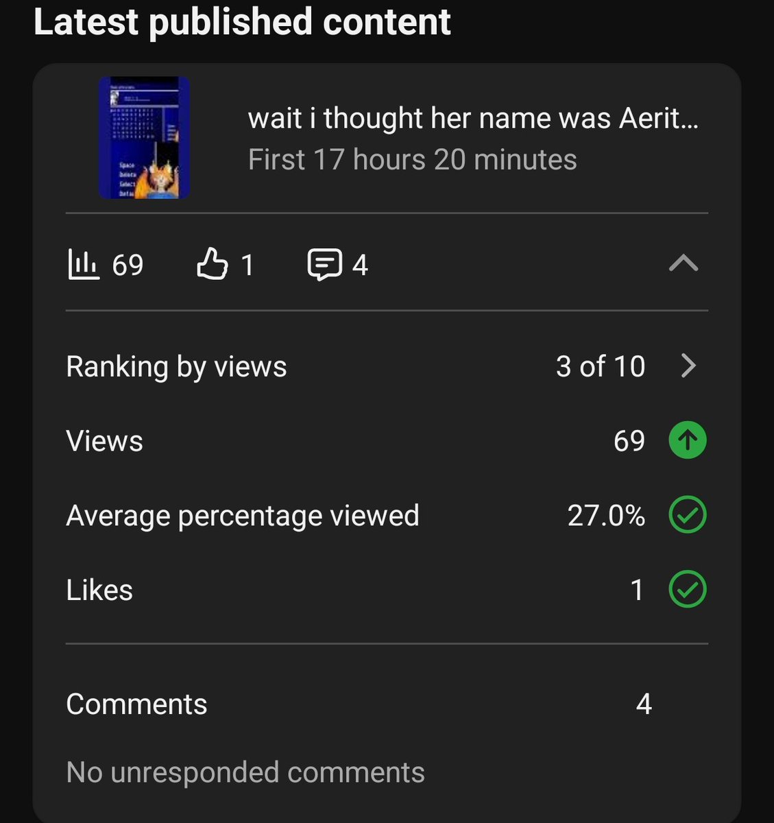 hehehe 69 views giggity xD