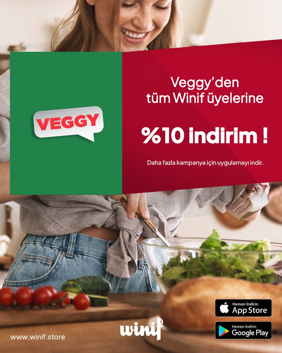 winifstore's tweet photo. Winif üyelerine özel Veggy kampanyası başladı! 💚

https://t.co/ECo8QlH0nk üzerinden vereceğin siparişlerde ödeme ekranının son adımında WINIF10 kodunu gir, %10 indirim kazan. https://t.co/psDh3hK4HM