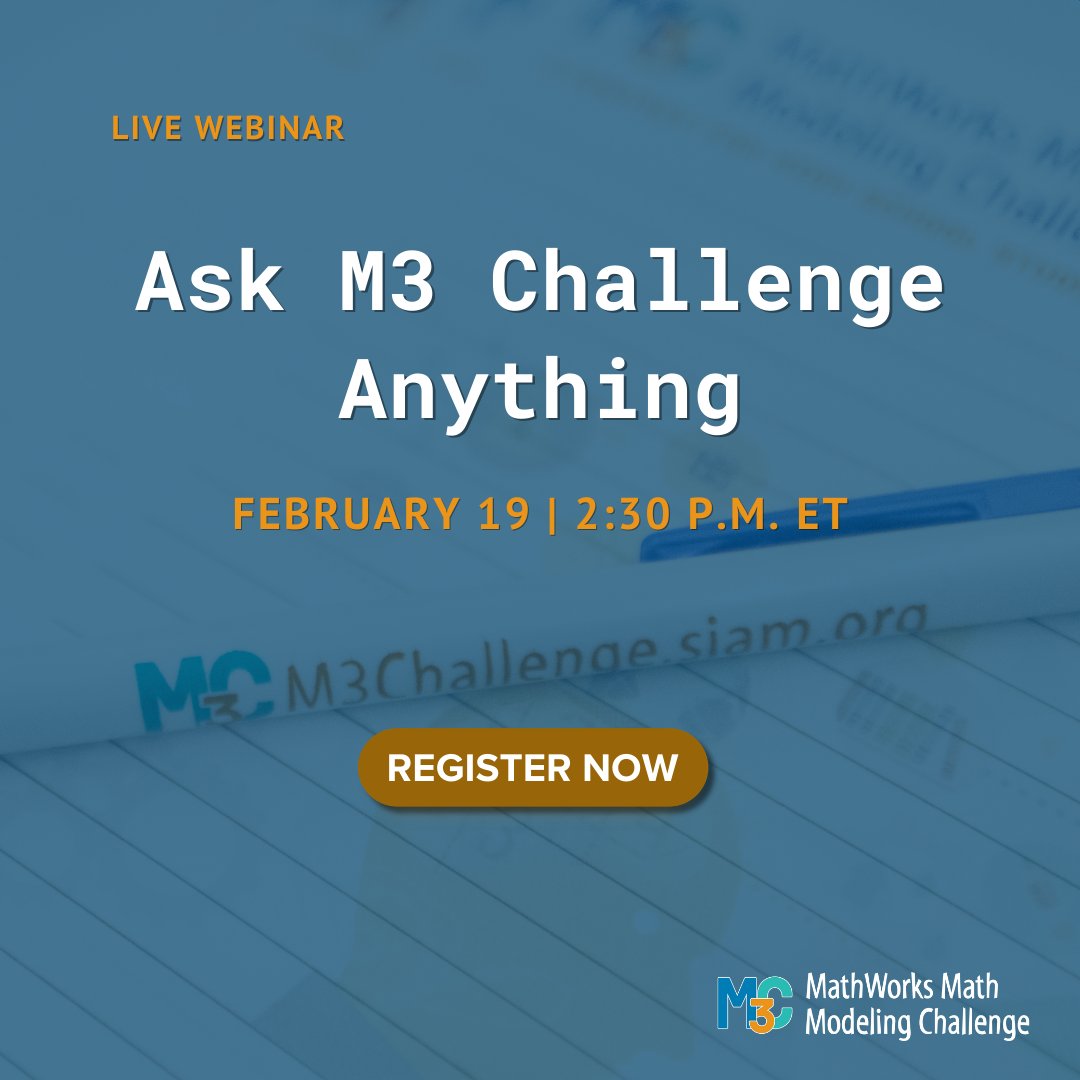 MathWorks Math Modeling Challenge tweet media