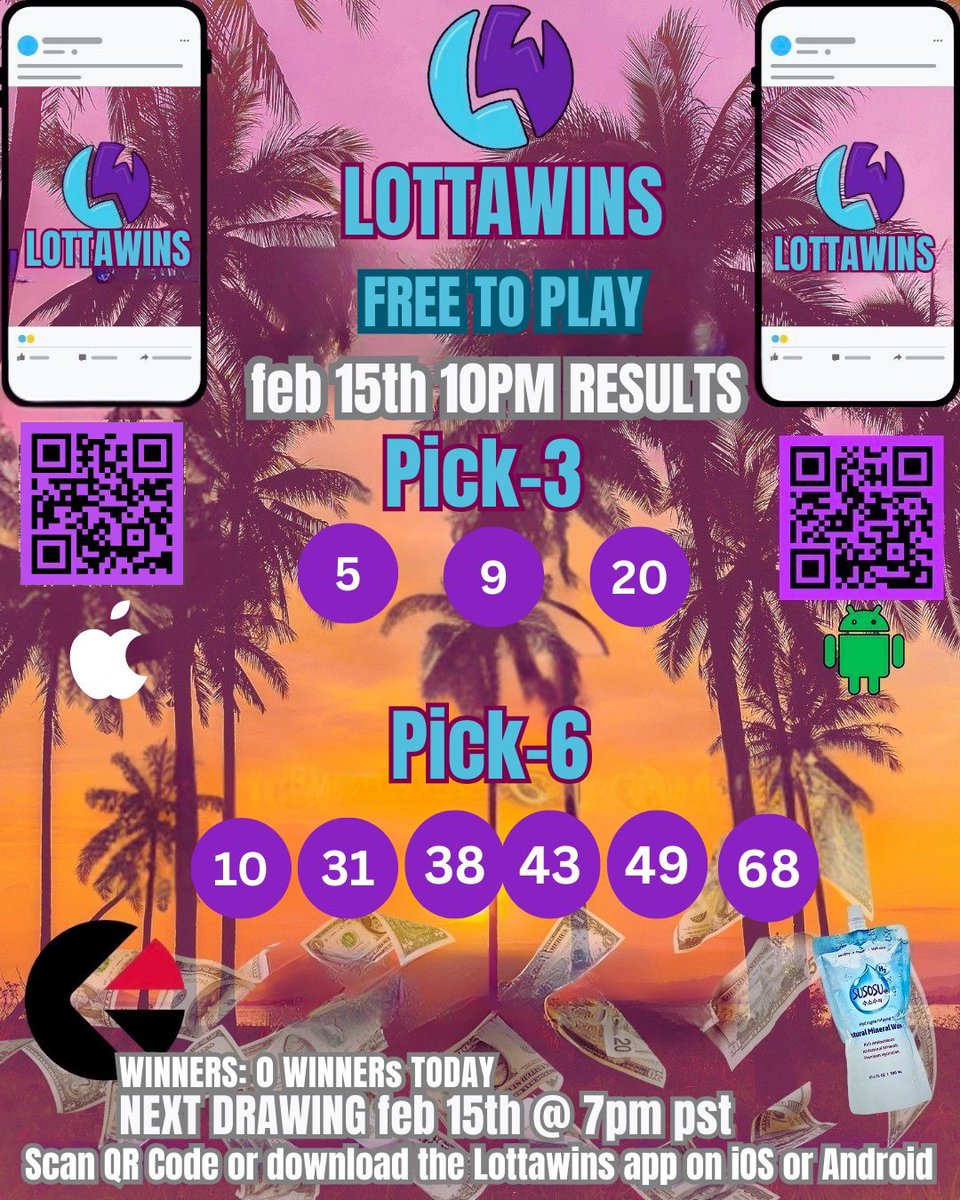 TyLawson3's tweet image. Numbers dropped.
Nobody cashed out.
That pot just got meaner 💰⚡️
If you ain’t in Lottawins, you watching other people’s blessings.
FREE to play. Zero excuses. All pressure.
Next draw 7PM PST.
Clock ticking ⏳
#Lottawins #Pick6 #FreeEntry #RunItUp #Pressure