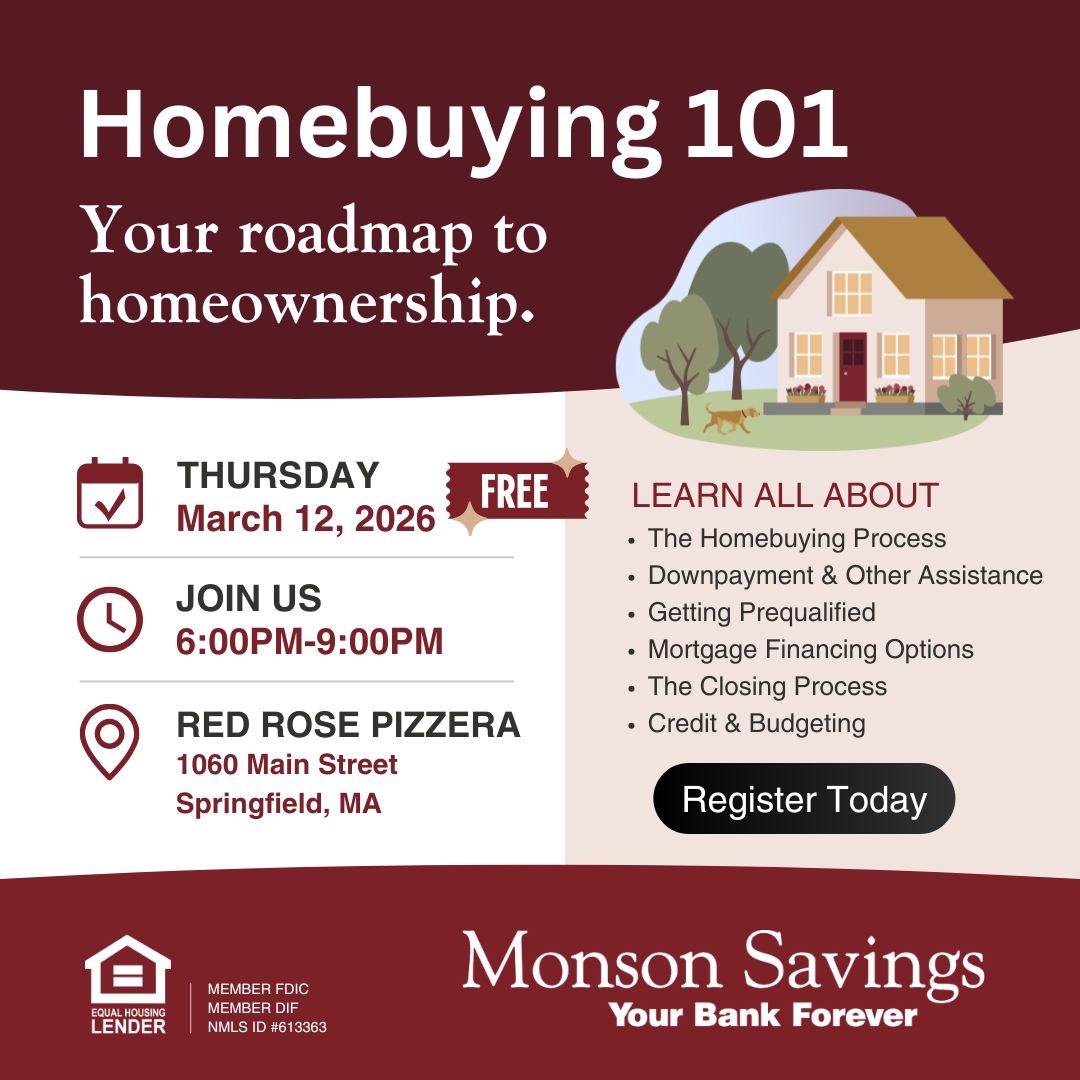 Ready to start your homebuying journey? 🏡 Join us on March 12 for Homebuying 101 at Red Rose Pizzeria! Learn the steps, financing options, budgeting tips, and more. Free to attend—register here: brev.is/HMmXt