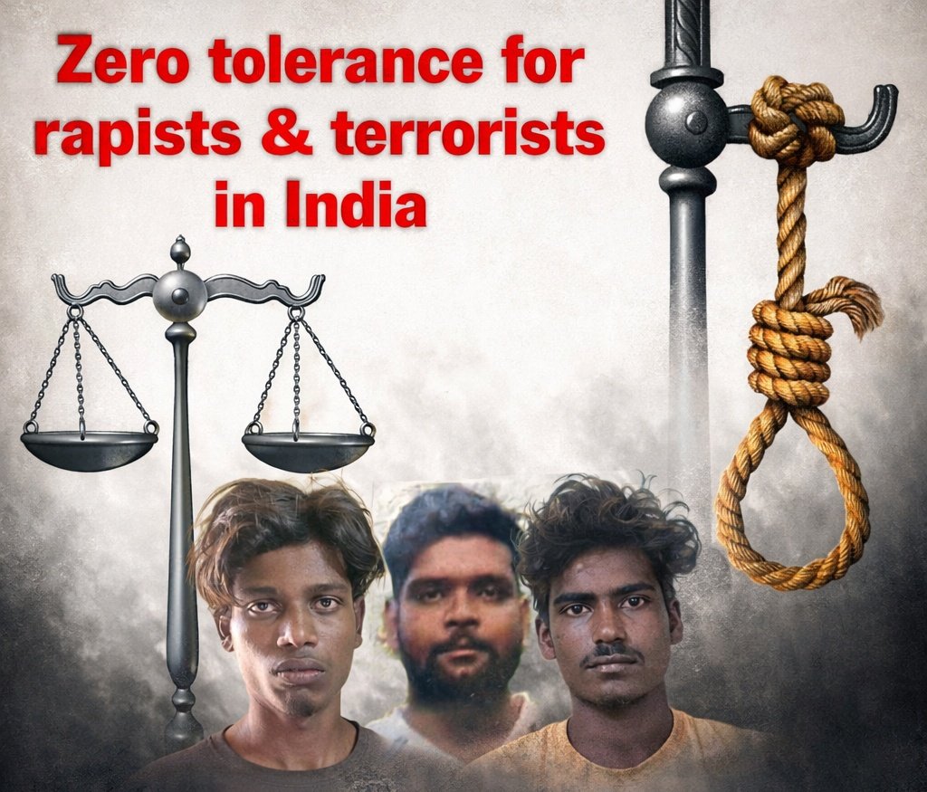BREAKING : 3 men sentenced to death for sexually assaulting an Israeli tourist in Karnataka's Hampi (India) in 2025. The court asked to hang them till death.