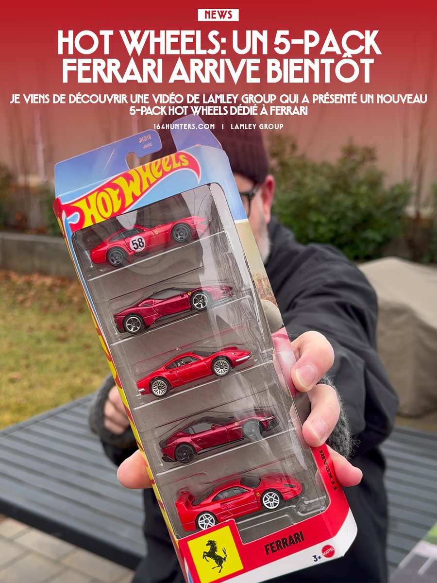 🇫🇷 Hot Wheels: Un 5-Pack Ferrari arrive bientôt 🇯🇵 ホット