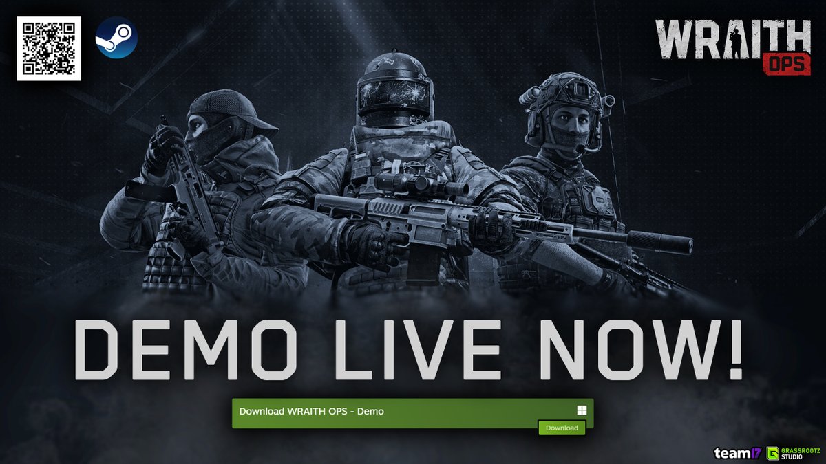 ❗Play Wraith Ops Demo NOW ahead of #SteamNextFest 

🎯 Arena Game Mode
📍 Three Maps
💥 Gunplay and Gameplay first
🙏 Pure FPS Action
❌ No Fluff

Fun is the foundation of everything we've built here.

Play now: store.steampowered.com/app/950660/WRA…