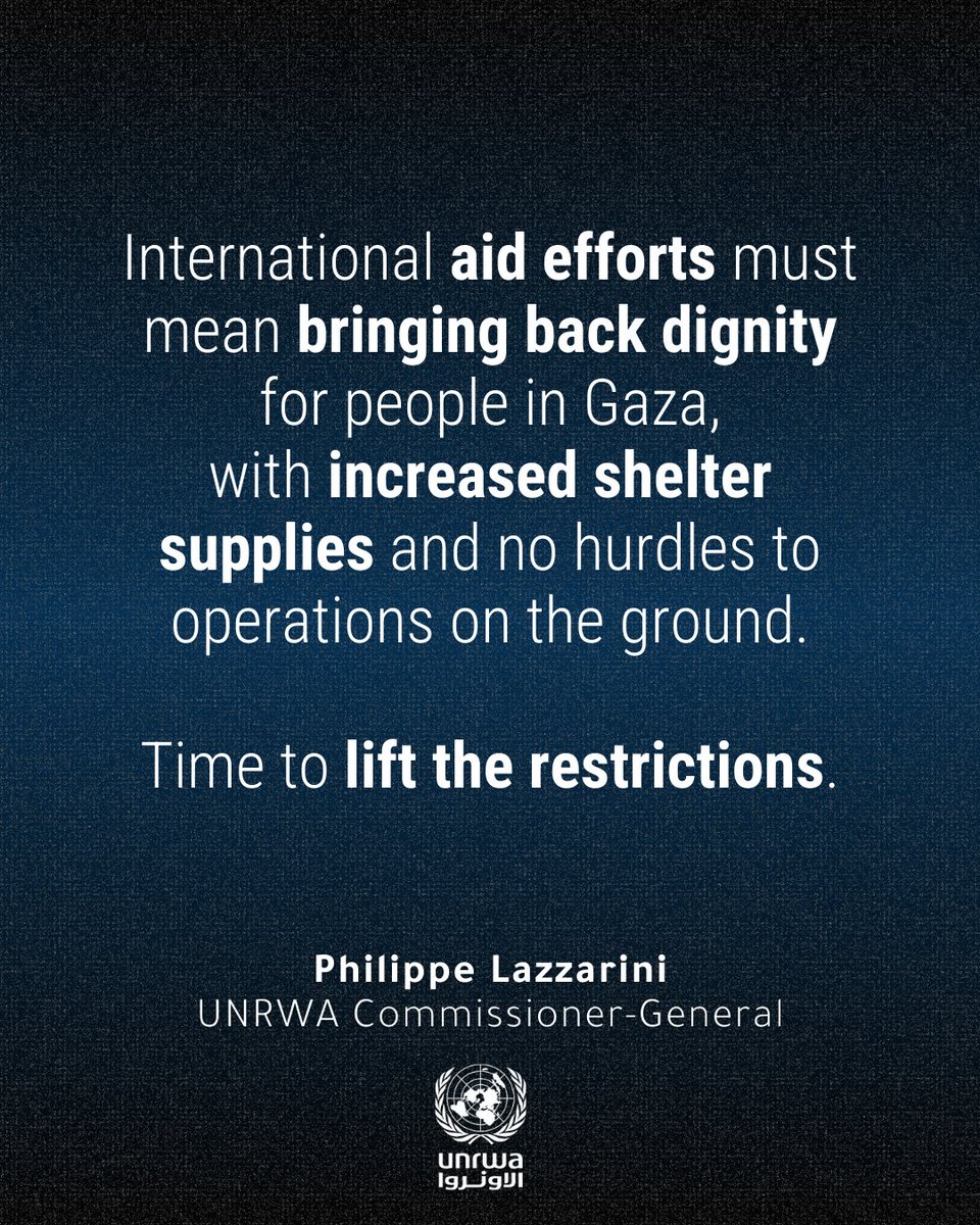 “After cold, rain, wind and floods, a new layer of misery for the displaced people in the #Gaza Strip. Days of sandstorms have blotted out the sky and deposited dust across tent camps.

It’s an extra challenge when people struggle to get enough water to wash and it worsens