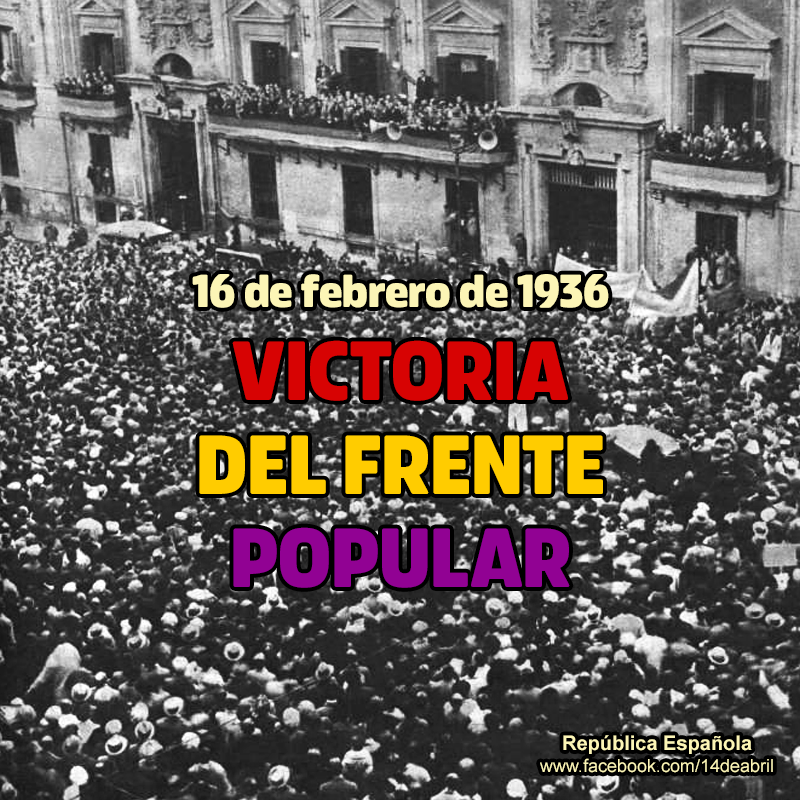 ecorepublicano's tweet photo. Se cumplen 90 años de la victoria del Frente Popular en las elecciones generales https://t.co/DiUi8O2QiJ