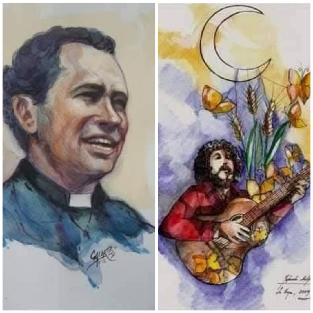 Alí Primera a Camilo Torres

Dos canciones del maestro Alí Primera, "el cantor del pueblo", dedicadas a Camilo Torres Restrepo, "el sacerdote, el que no engañaba a Dios":

"Dispersos": youtu.be/ybFJwK3CDJY

"Dios se lo cobre": youtu.be/hlyF4tzvPk4