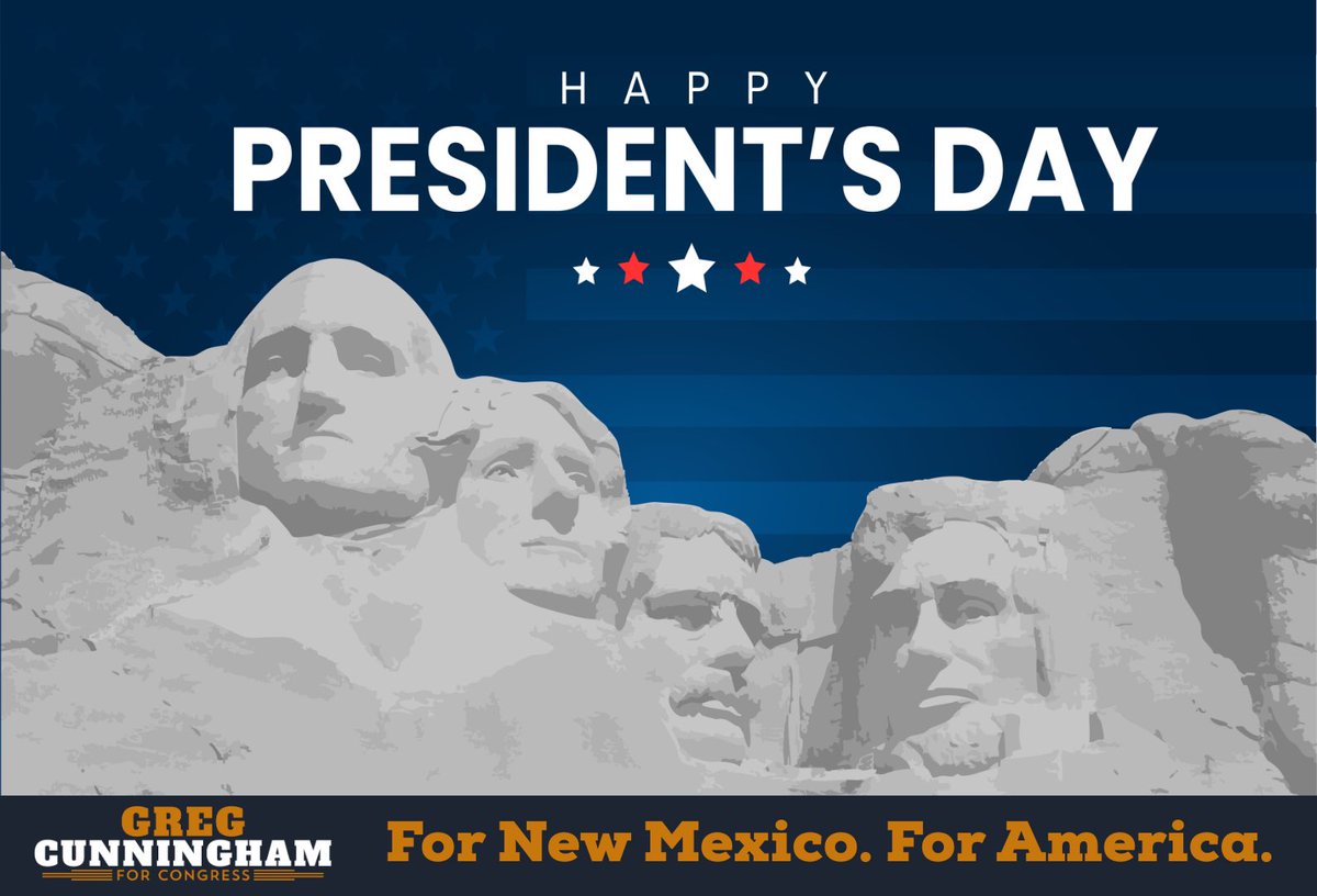 Presidents’ Day reminds us that leadership matters.

The future of New Mexico depends on the choices we make today.

Let’s move forward with strength, integrity, and purpose.

For New Mexico. For America.