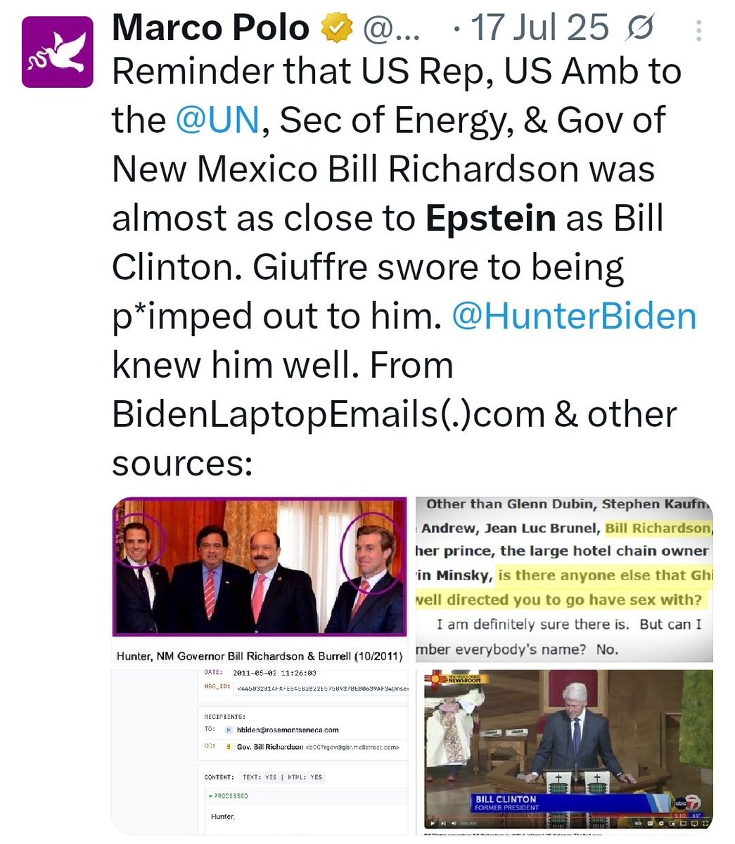 PoliticsOnX's tweet photo. @RepLuna Why The Media Buried The Epstein Story: Same Reason Why They Buried The Hunter Story
https://t.co/Q2FjGPATWt
A - "Bad Optics"
Learn more 👇
.@MarcoPolo501c3
#EpsteinFiles #HunterFiles #BidenCrimeFamily https://t.co/BK55i8MllG