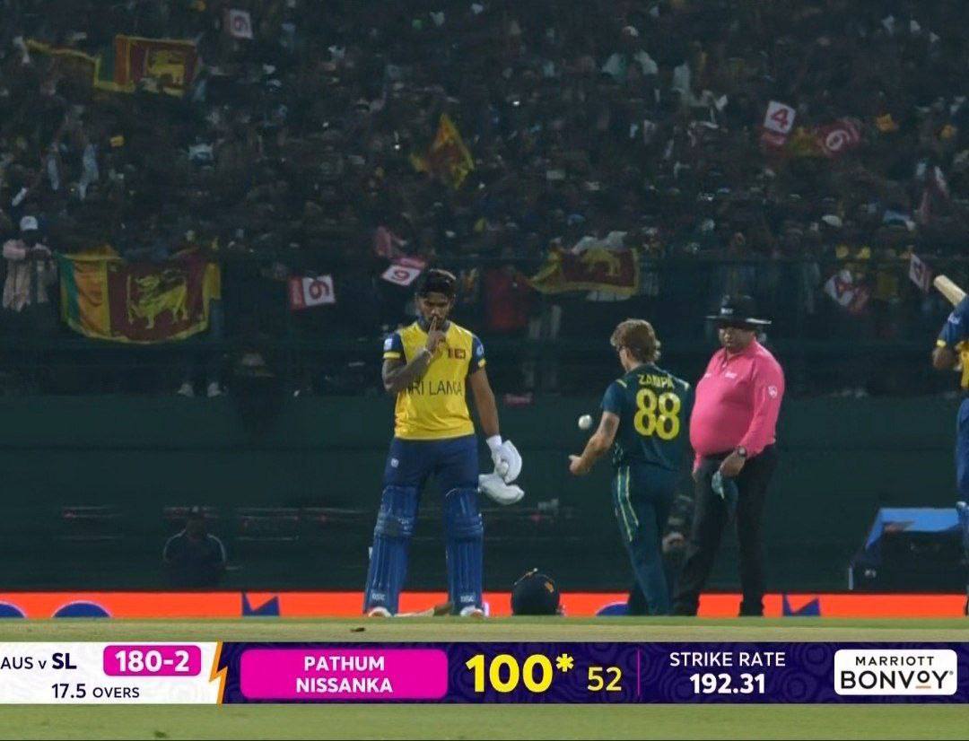 Pathum Nissanka, take a bow 🧡

The first centurion of this T20 World Cup 🔥
Prime Sri Lanka ☠️
Australia 😭
#T20WorldCup #SLvAUS