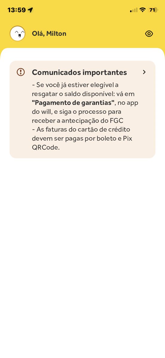 miltonlopes11's tweet photo. @eusouwillbank como faz para resgatar se o aplicativo não sai da tela de notificação/comunicado? https://t.co/kwni4DrMsX
