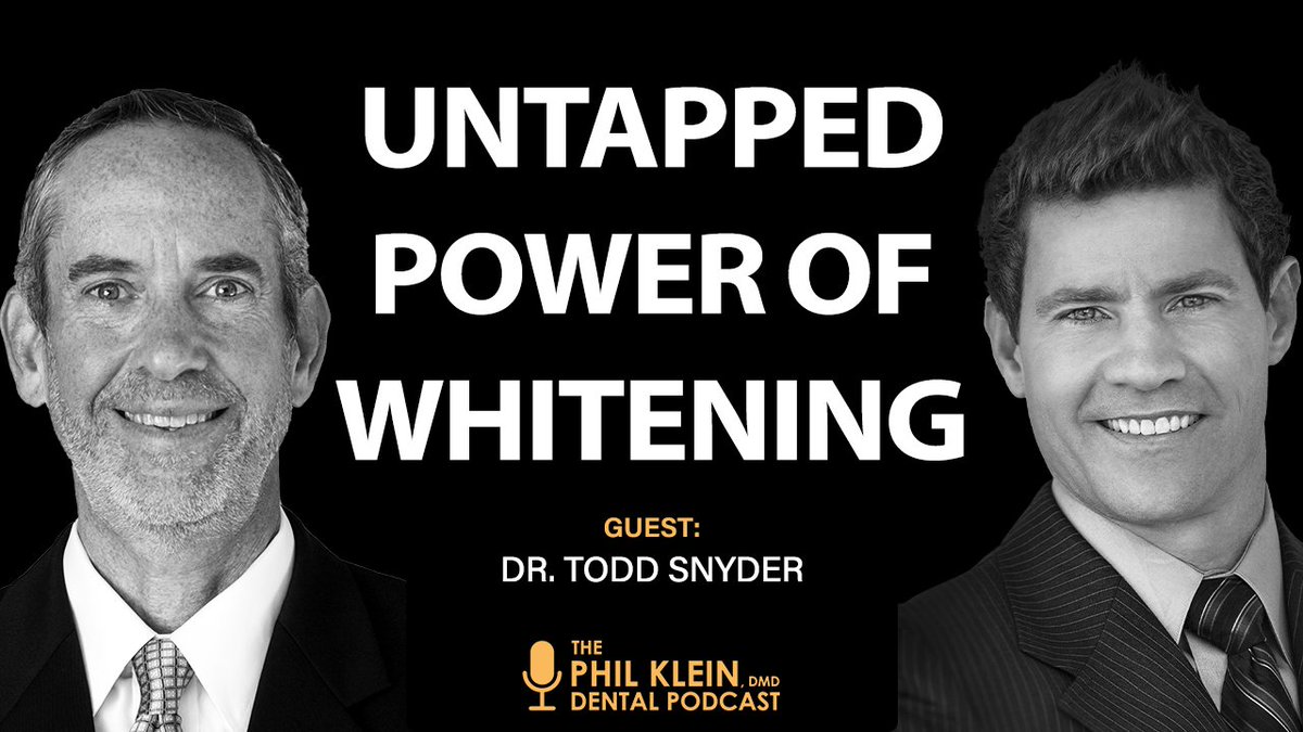 [New Dental Podcast] Released today on The Dr. Phil Klein Podcast Show: "Bright Smiles, Bigger Profits: The Untapped Power of Teeth Whitening" with Dr. Todd Snyder. Listen here: vivalearning.com/dental-podcast…