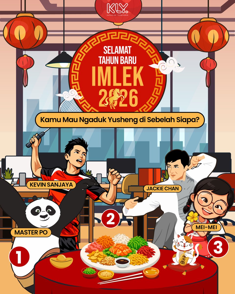 Coba kamu tebak, siapa yang punya angpao paling banyak? 🧧

Gong xi gong xi, selamat merayakan dan berkumpul bareng keluarga! ✨

#KLYlab #Imlek2026