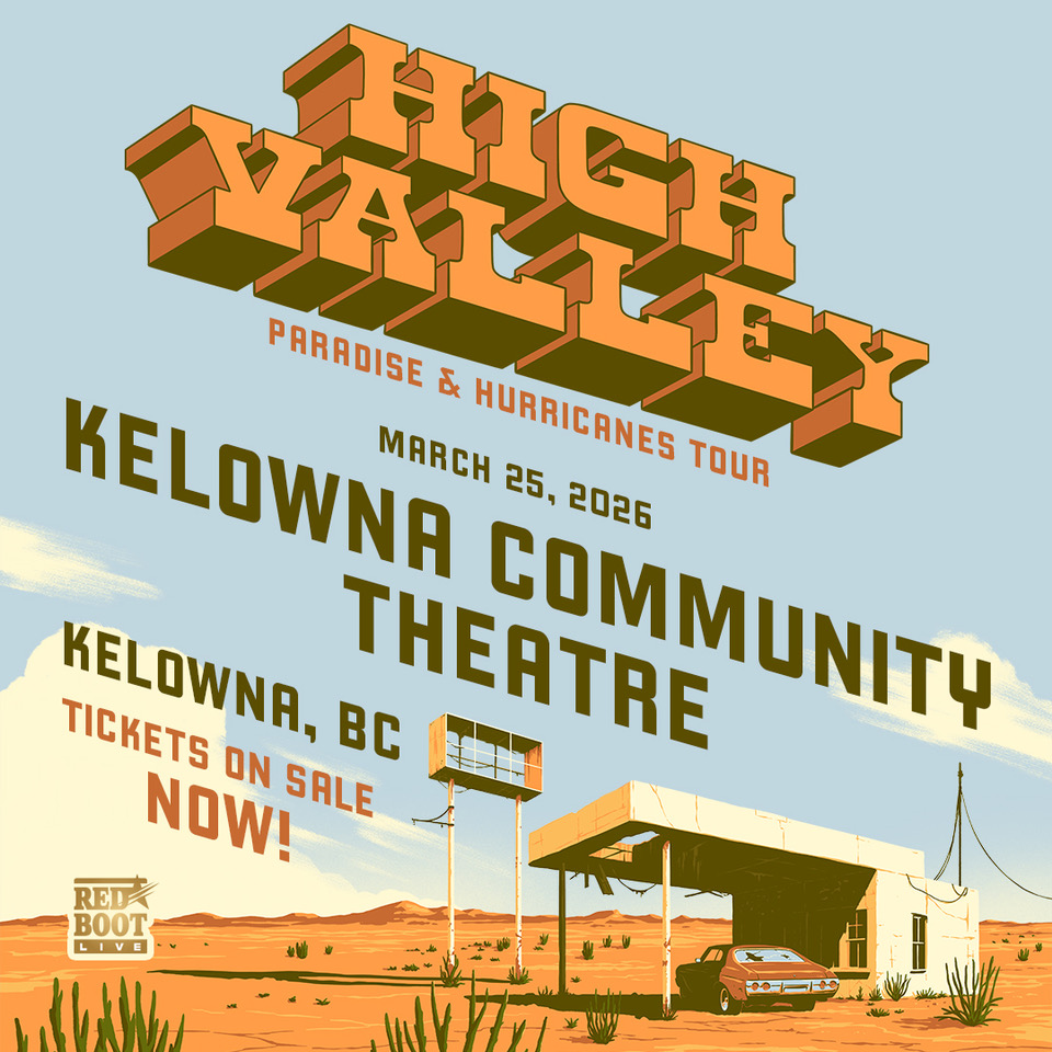 redbootlive's tweet image. 🎶 Country fans, this one’s for you! 🎶
Multi‑platinum country hitmakers @HighValley are bringing their high‑energy stompgrass sound to Kelowna March 25, 2026🤠🔥
Don’t miss a night of anthems, heart, and undeniable country vibes. 🎟️ Tickets: theboxoffice.ca/upcoming-event…