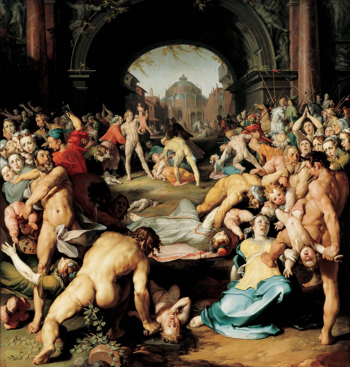 Jeffrey Epstein once paid $2,000 for a replica of a 16th-century painting depicting the ‘Massacre of the Innocents’  and planned to hang it in his home—an act museum experts call grimly ironic, given the artwork’s warning against violence.