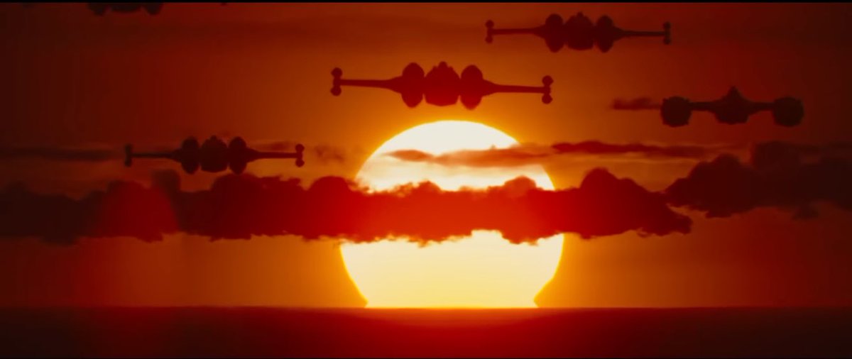 camandfilm's tweet photo. oh yeah now we’re talking… yet to find any visual that beats star wars ships at sunrise/set https://t.co/8wuSMZN3sb