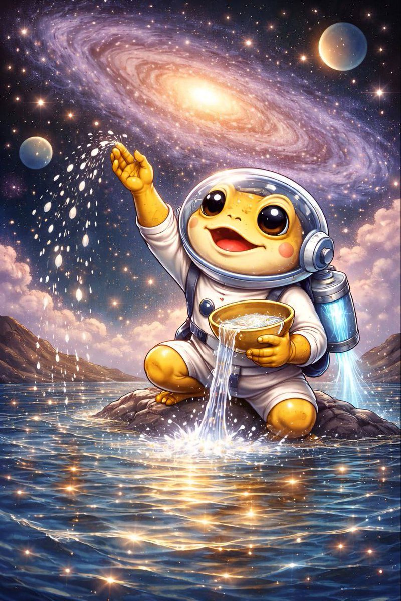 $TURBO was just minding the pond and casually seeded the cosmos on the side 👀