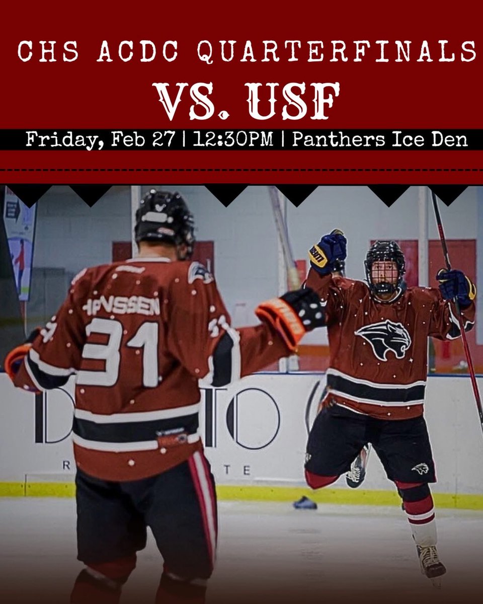 FLTechHockey's tweet photo. ⚠️ Playoff Hockey Ahead ⚠️

#rollteck https://t.co/tnaJVn0zTH