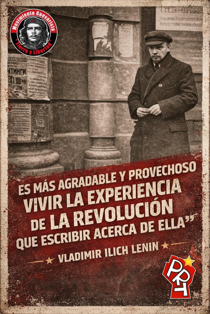 "Es más agradable y provechoso vivir la experiencia de la revolución que escribir acerca de ella".

Vladimir Ilich Lenin.

Petrogrado, 30 de Noviembre de 1917.
