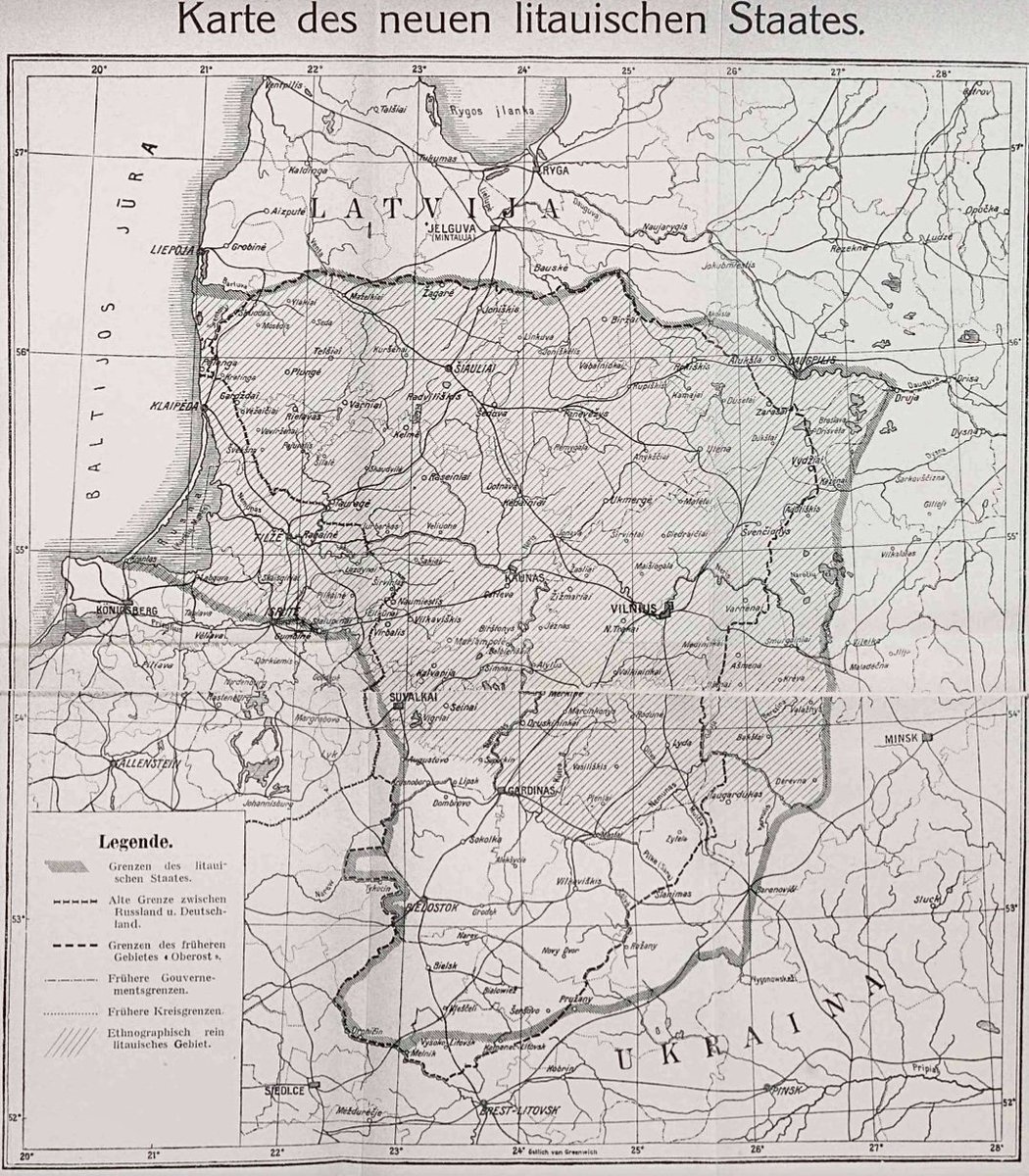 1918. Vokietijos pripažintas Lietuvos žemėlapis. Sipnaširdžiams bulbinams geriau nežiūrėti.😂