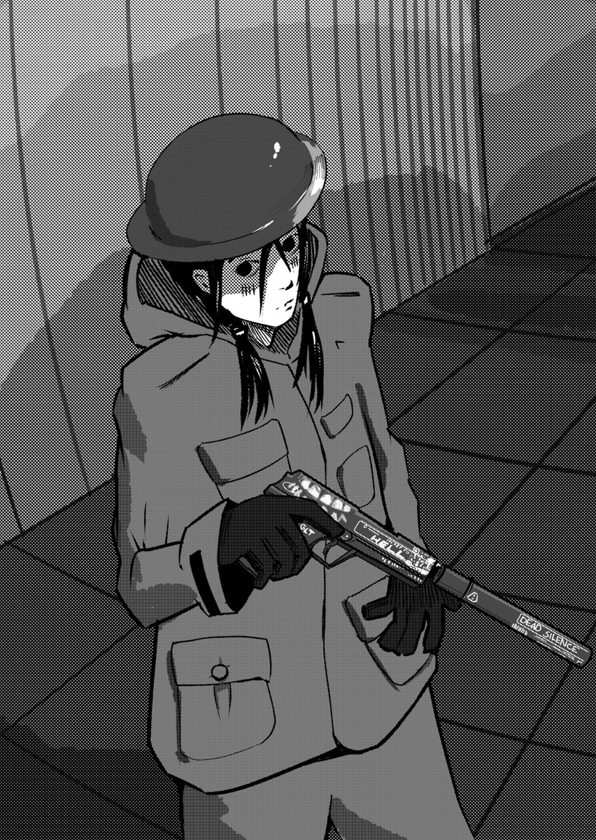 Chito with her 'Ticket to Hell'
#少女終末旅行 #GirlsLastTour