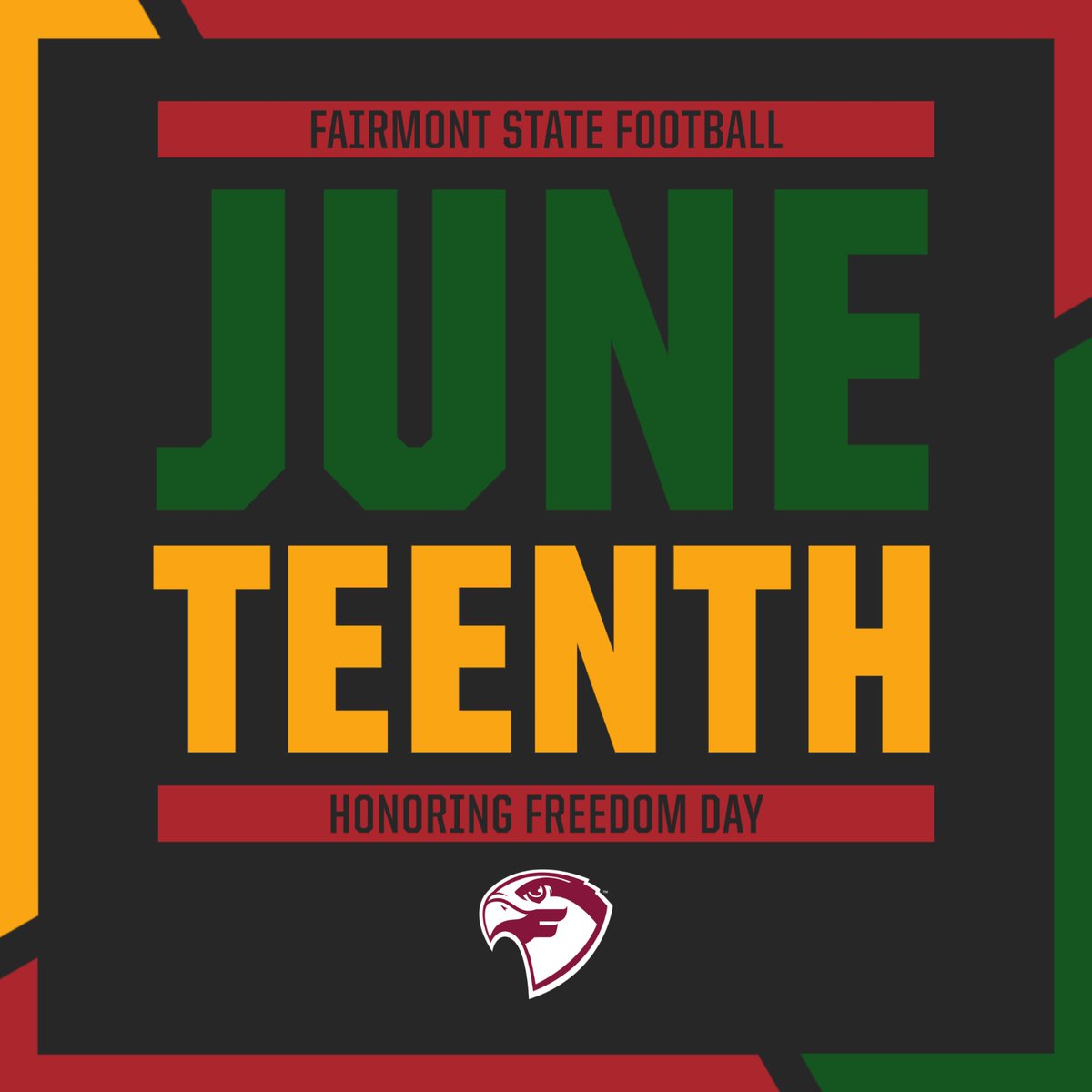 FairmontStateFB's tweet photo. Celebrating freedom and equality.

#SOAR #FAST https://t.co/0ifIGvywBZ