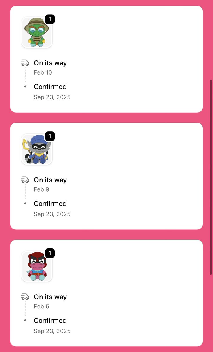 They’re on the way😻💙🪝

#SlyCooper <a href="/youtooz/">youtooz</a> 🐢 🦝 🦛