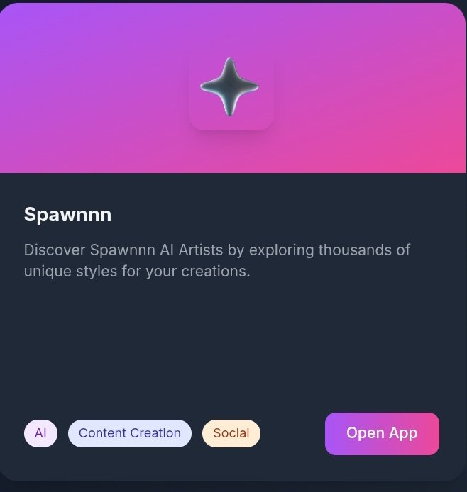 trver_fvm7's tweet photo. Spawnnn is coming 🔥an AI artist.Right now it’s whitelist only  early access to thousands of AI styles and tools for your creations. Get in early, secure your spot, and be among the first to shape the AI art revolution. ✨🎨
Access it here https://t.co/uiM9lHcq0N https://t.co/Kg1GfiK7fV