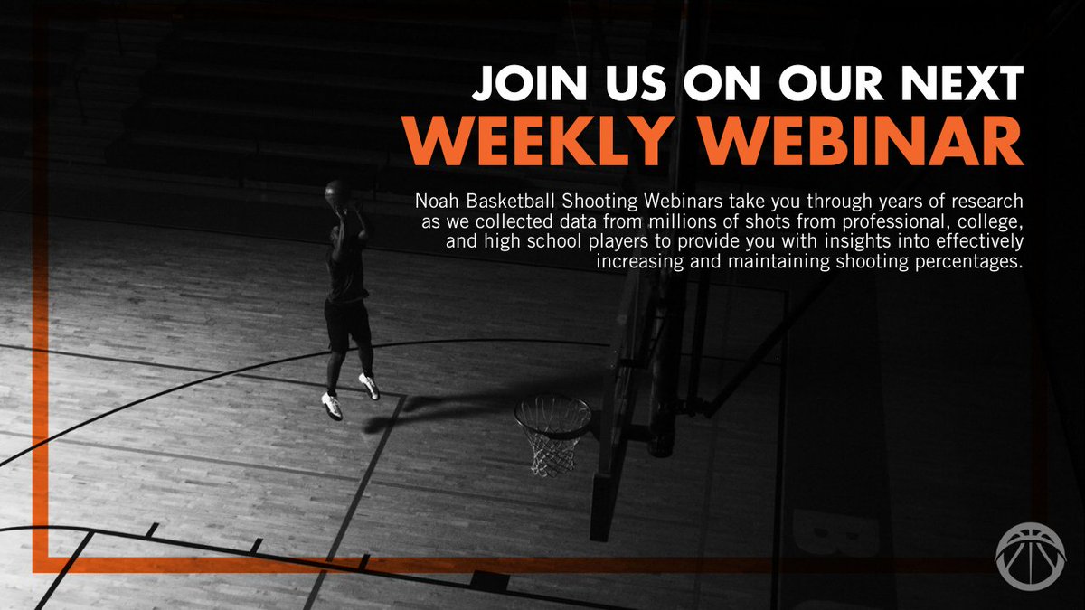 noahbasketball's tweet photo. 𝗗𝗶𝗱 ����𝗼𝘂 𝗸𝗻𝗼𝘄? Each week Noah offers a free webinar to coaches where we share what we've learned about 𝘵𝘩𝘦 𝘱𝘦𝘳𝘧𝘦𝘤𝘵 𝘴𝘩𝘰𝘵 from years of collecting data from professional, college, and high school players.

Join us to learn the latest insights on how you can effectively increase and maintain shooting percentages with your team.

Register today: https://t.co/UUzaywLT08