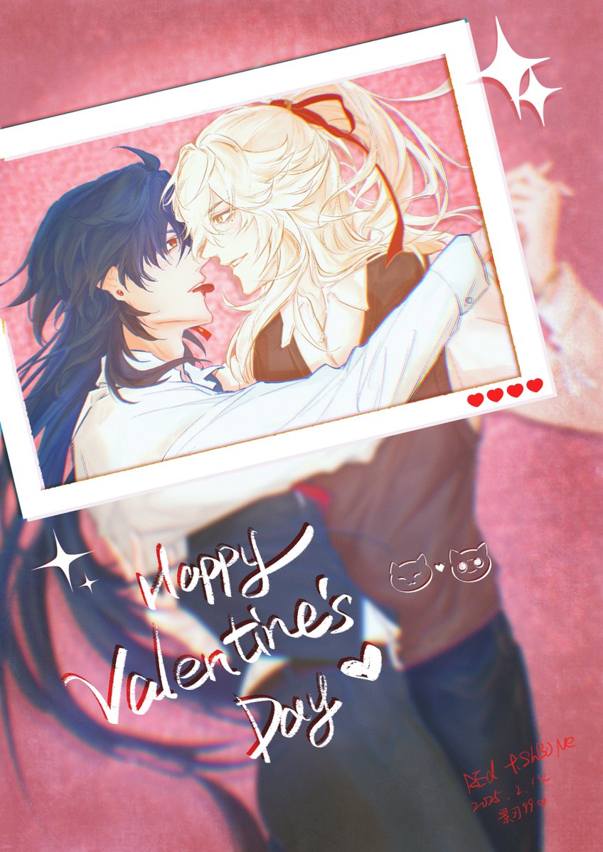 Valentine's Day，but last year~(Action has reference 2025.2.14
(too busy recently....TvT
#景刃 #jingren