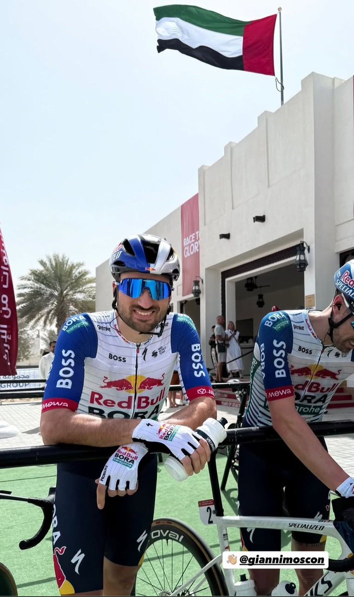FanClubMoscon's tweet image. 📷 📷 📷 📷 Forza Gianni #Moscon 📷 📷 📷 📷 #giannimoscon #TrattoredellaValdiNon #redbullborahansgrohe #borahansgrohe #BORAhansgrohe2026 #rbh #rbhprocycling #UAETour #UAETour2026 stage 1