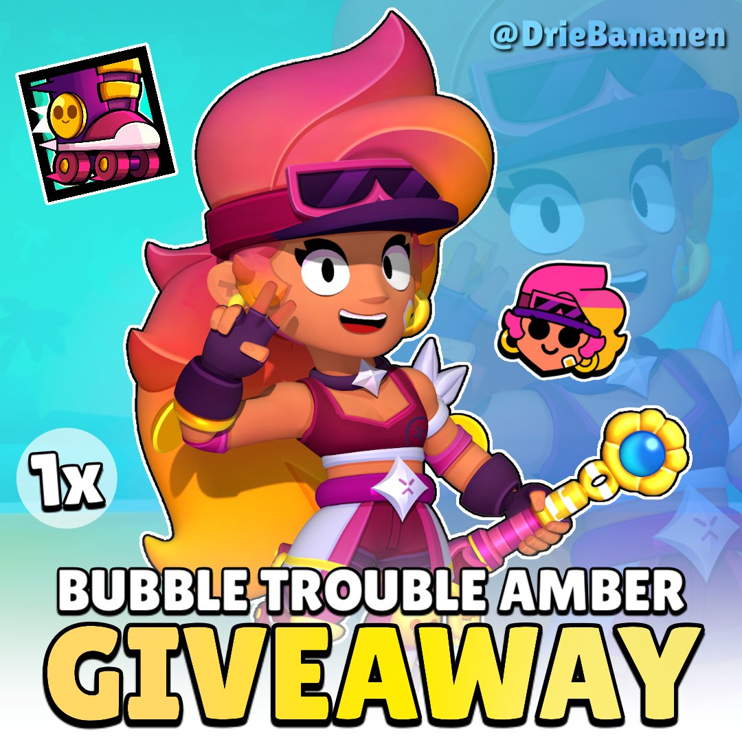 1x Bubble Trouble Amber GIVEAWAY!🫧

To participate:
- Follow <a href="/DrieBananen/">DrieBananen</a>🍌 
- Like and retweet this post♻️
- Tag a friend in the comments!👯‍♂️

I'm doing even more giveaways on my discord server:
➡️ discord.gg/driebananen ⬅️

Giveaway will end on Feb 23rd📅
Good luck!🔥🍀