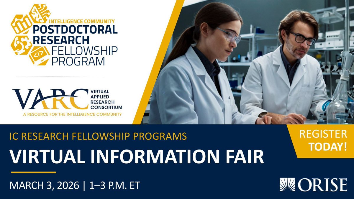 Experience ORISE Internships and Fellowships tweet media