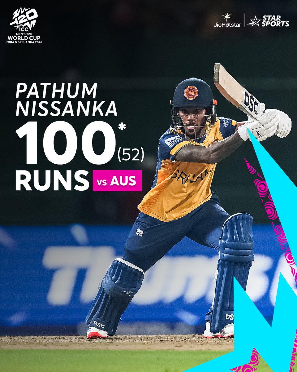 StarSportsKan's tweet image. ಇವ್ರು Class ಅಲ್ಲ, ಪಕ್ಕ Mass.❤️‍🔥

ICC T20 World Cup 2026 ರ ಮೊದಲ ಶತಕ ಸಿಡಿಸಿದ Pathum Nissanka.❤️‍🔥

#T20WorldCup #SLvAUS