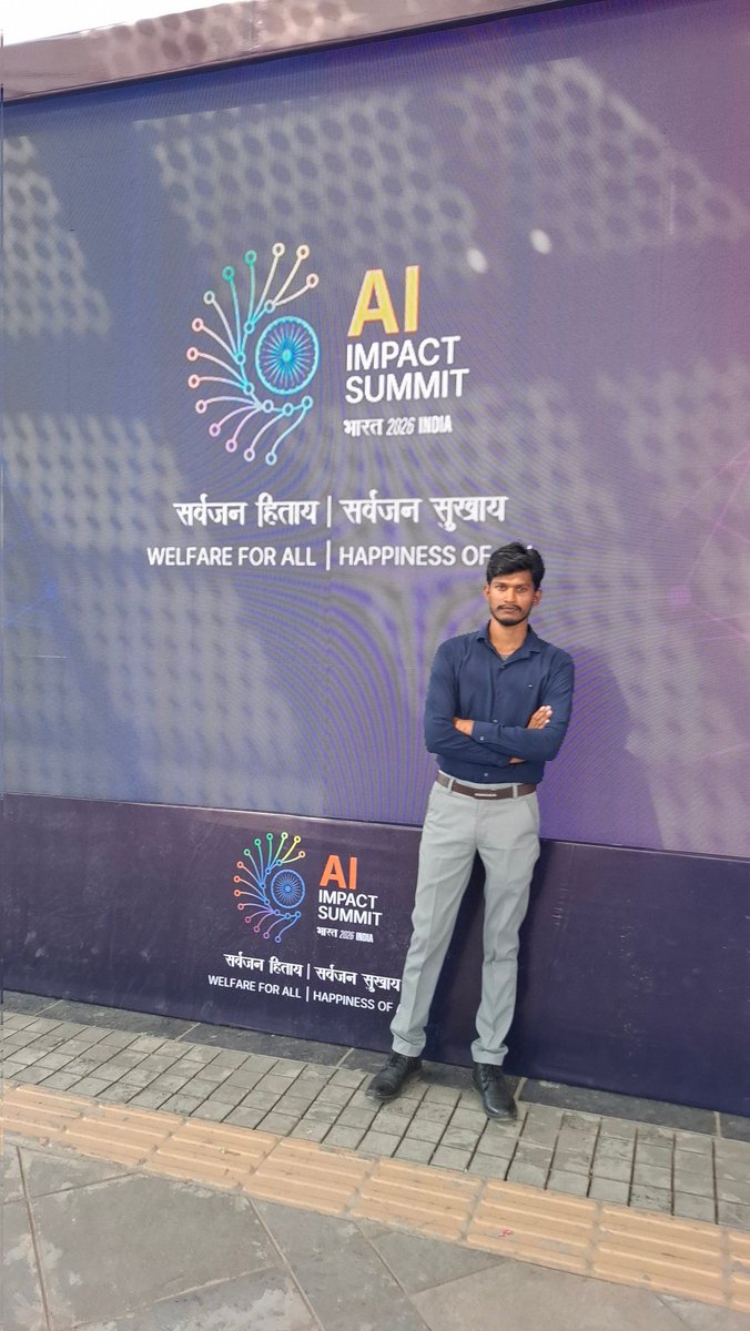crsatya_x's tweet photo. Today I attended the India AI Impact Summit 2026 at Bharat Mandapam, New Delhi.
Powerful discussions on how AI is shaping governance, innovation, and India’s digital future.
The AI era is no longer coming-it’s already here. 🤖🇮🇳 #AIForAll #IndiaAllmpactExpo2026 #IndiaAl #Al https://t.co/f9udiTWgcZ