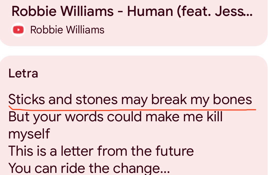 Someone pointed out in a group that both songs (toxic vs human) started the same 😅 #robbiewilliams