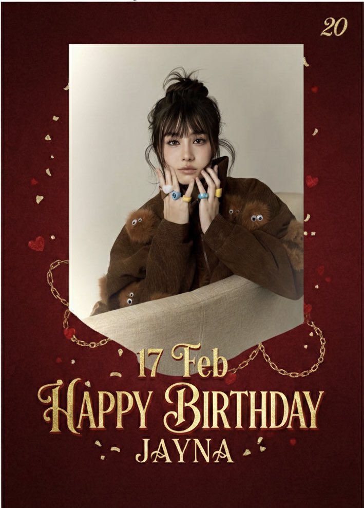 ขอให้เก็บความสดใสน่ารัก ไว้ตลอดไปนะ มีสิ่งดีดีเกิดขึ้นในทุกๆวัน🤟🏼🎂

HAPPY ANGELINA DAY
#HappyShining20THWithJayna