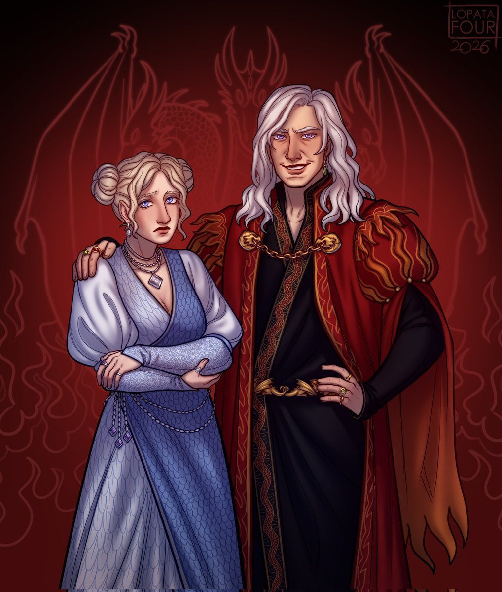 lopata_four's tweet photo. Aerion &amp; Daenora Targaryen

#asoiaf https://t.co/F2YMpIoyIH