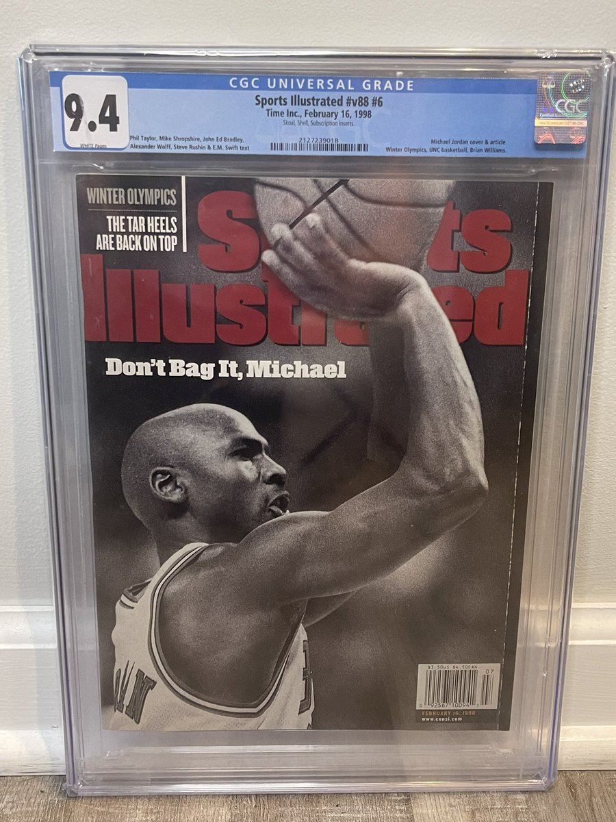 Today in 1998 Michael Jordan makes his 39th cover appearance on Sports Illustrated.  This issue came out during the famous Last Dance season where the Bull won their second 3-peat beating the Utah Jazz to win their 6th overall title.
