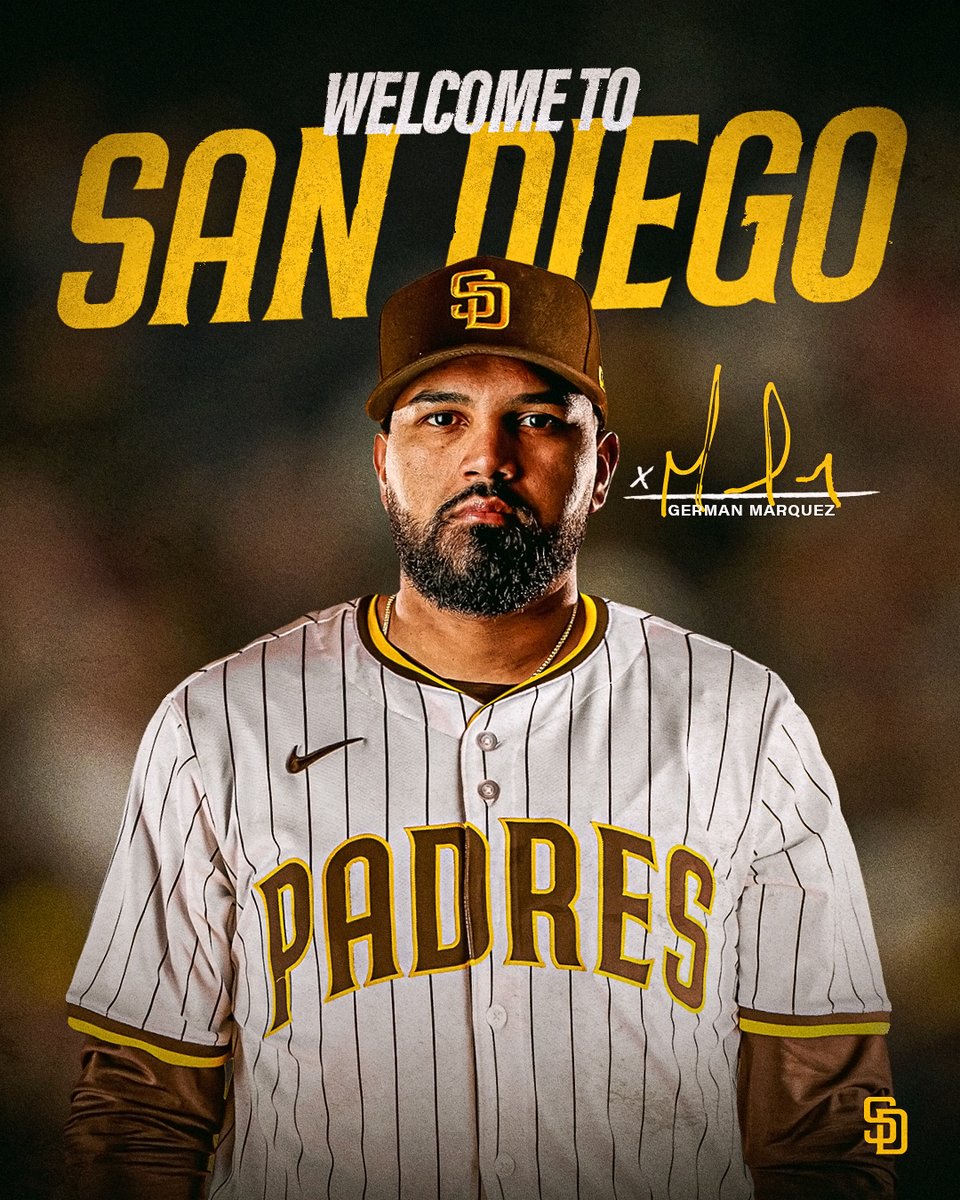 Welcome to San Diego, Germán!
We have signed right-handed pitcher Germán Márquez to a one-year contract for the 2026 season with a mutual option for the 2027 season.