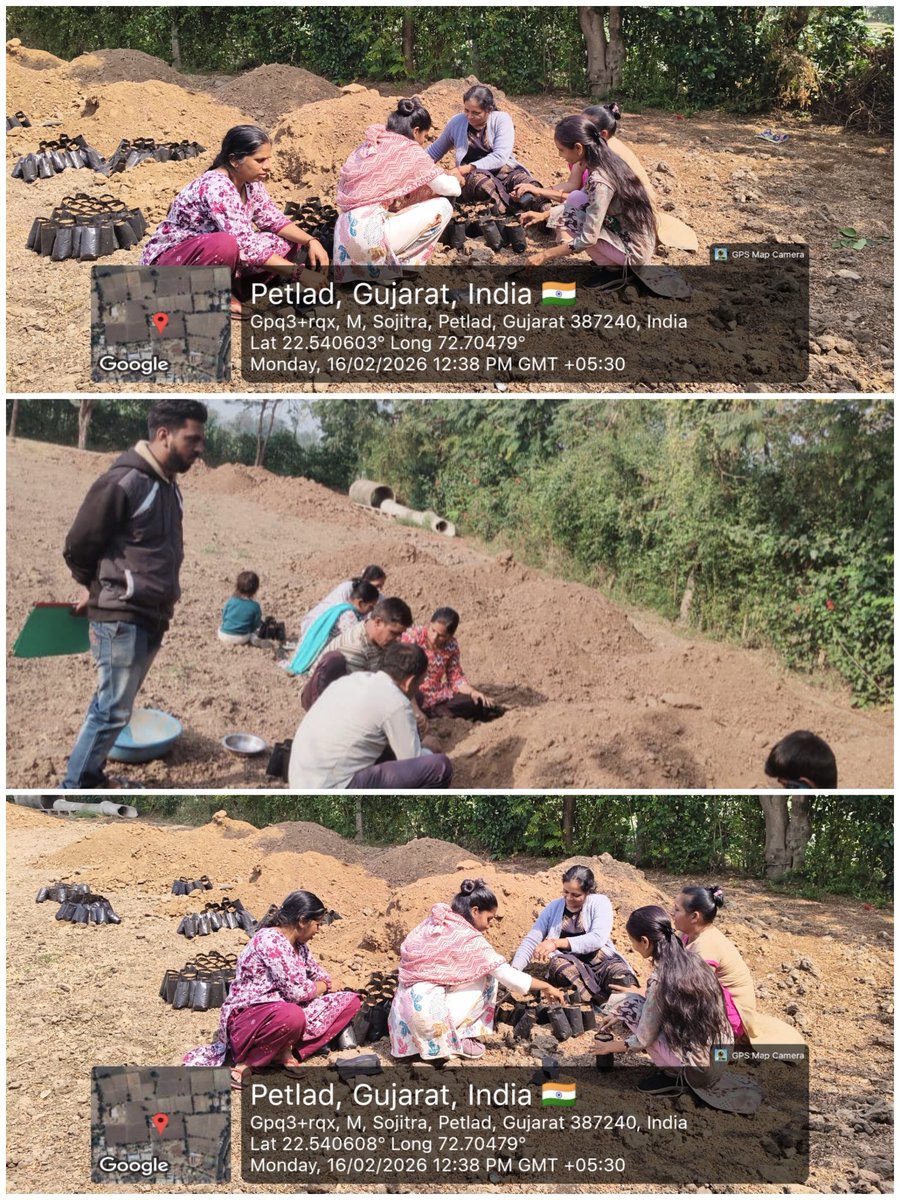 આજ રોજ તારીખ ૧૬/૦૨/૨૦૨૬ ના રોજ સોજીત્રા તાલુકાના દેવાતજ ગામે મહાકાળી સખી મંડળ દ્વારા શરૂ કરેલ નર્સરી ની મુલાકાત લીધી.