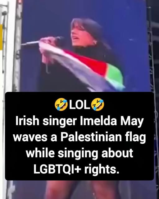 Anybody want to tell her what Palestinian's do to LGBTQ people? 😂