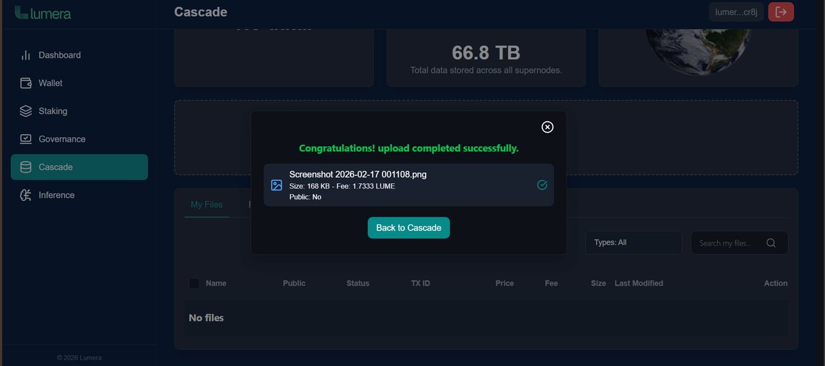 Today, im join testing <a href="/lumera/">Lumera Protocol</a>  cascade testnet #Lumera #Cascade