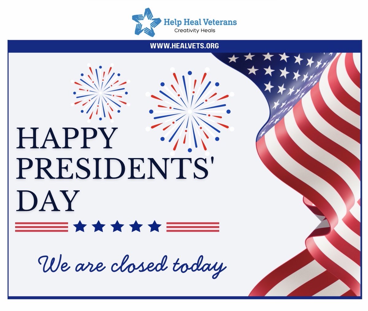 We are closed today in observance of Presidents’ Day.🇺🇸
We will reopen tomorrow during normal business hours.