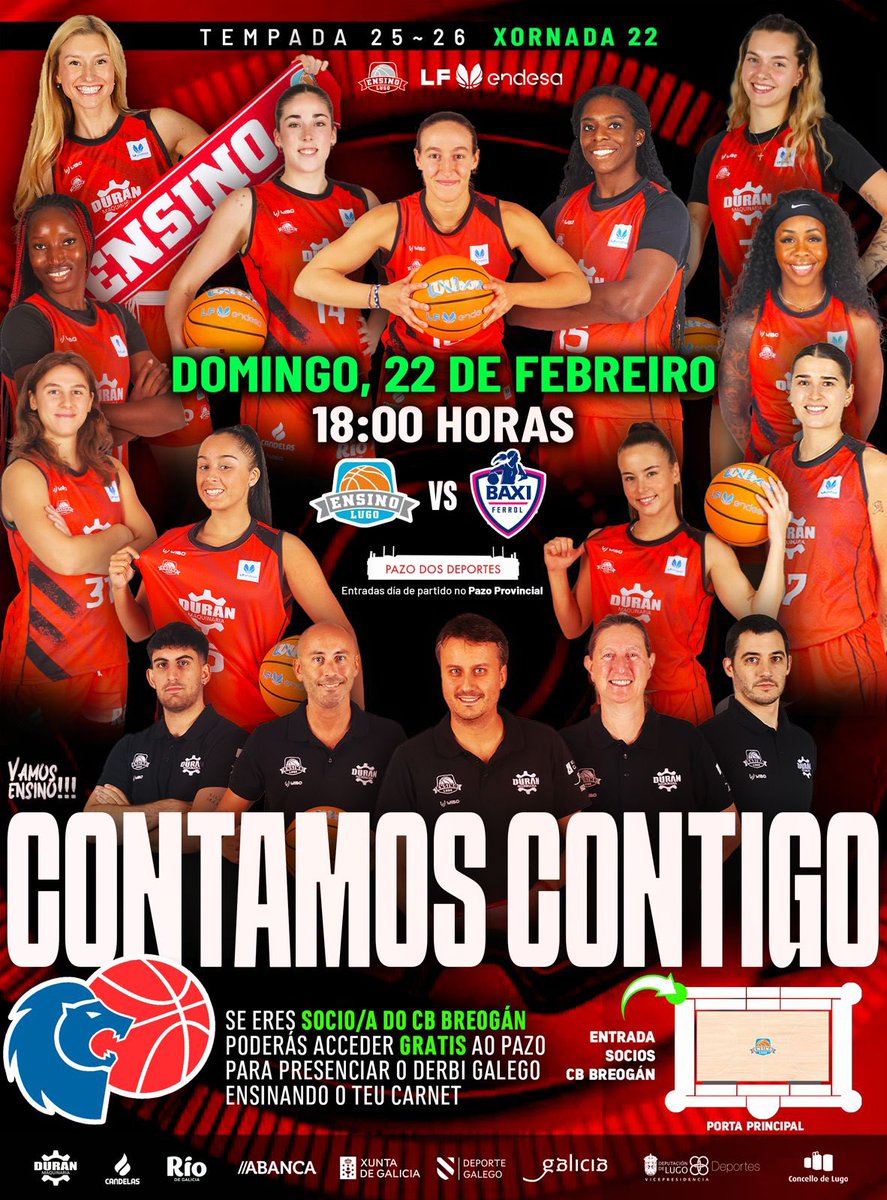 DERBI GALEGO‼️‼️‼️

🚨 COLABORACIÓN CLUBS
<a href="/CBBreogan/">Río Breogán</a> 
CONTAMOS CONTIGO 🫵🫵
