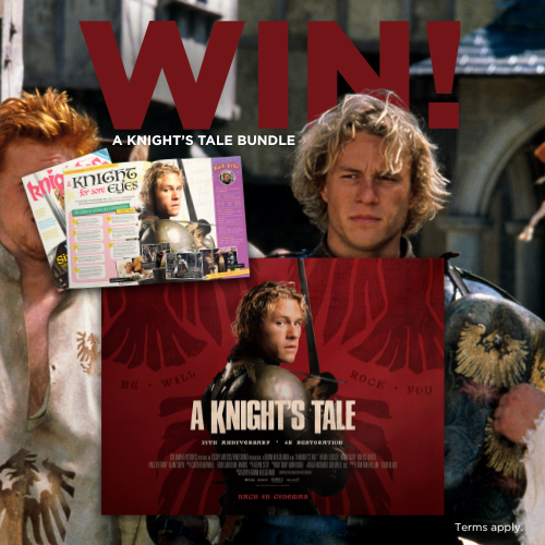 REPOST FOR A CHANCE TO WIN! 🔁

#AKnightsTale celebrates it's 25th anniversary by returning to Cineworld on Feb 18 &amp; 20. So, we're giving away an A Knight's Tale Bundle of a Knightlife zine &amp; quad poster! To enter, just repost.

T&amp;Cs apply: bit.ly/4rWWC9G
Enter by 23:59,