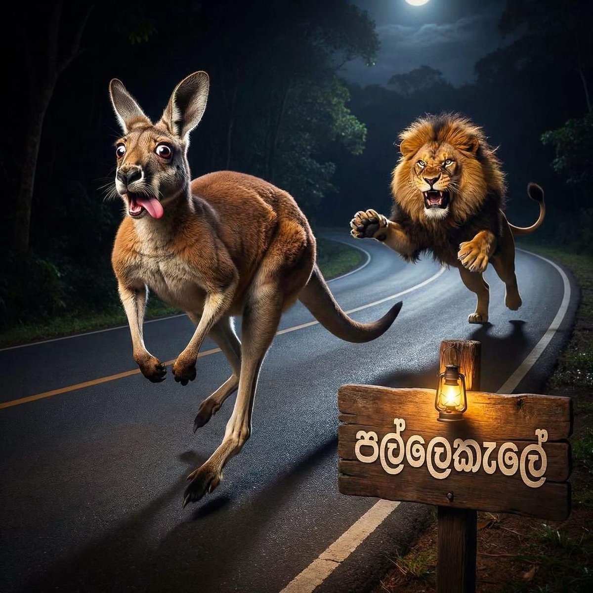 Just happened in Pallakele- Sri Lanka 🤠😜