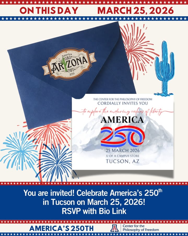 UArizona Center for the Philosophy of Freedom tweet media